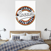 Brazil Voetbal Kampioenen Canvas Print (Insitu (Slaapkamer))