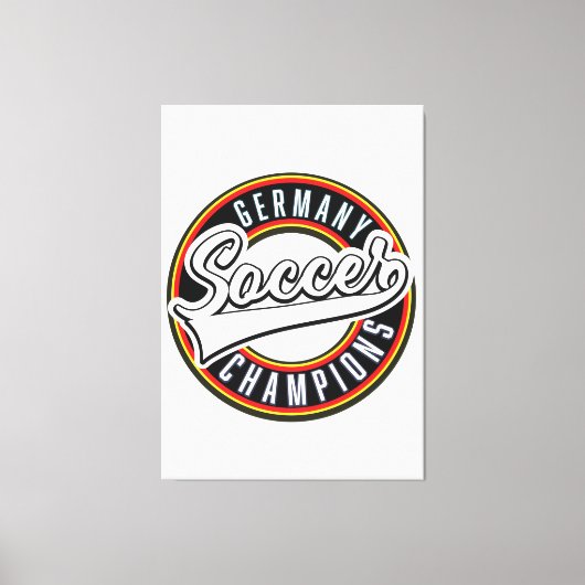 Brazil Voetbal Kampioenen Canvas Print (Voorkant)