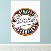 Brazil Voetbal Kampioenen Canvas Print (Insitu (Houten vloer))