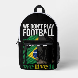 Brazil Voetbal Rugzak - We Live It Fan Bag