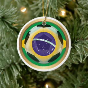 Brazil Voetbal Sportartikelen Keramisch Ornament