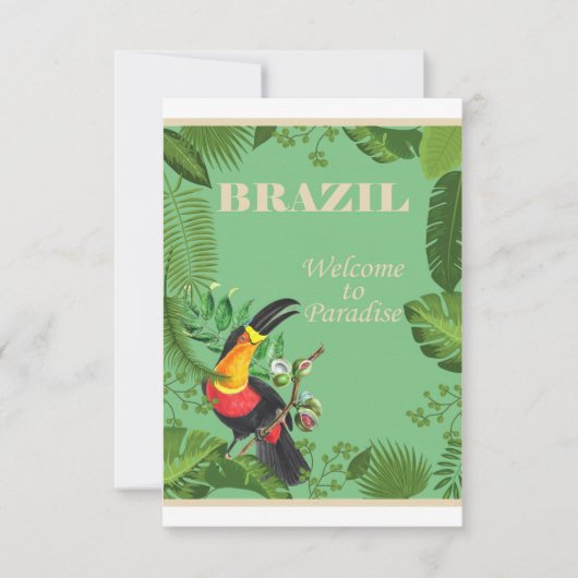Brazil - Welcome To Paradise Save The Date (Voorkant)