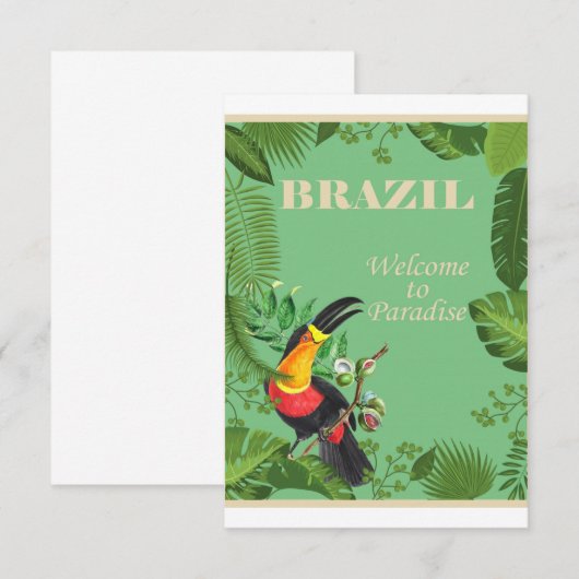 Brazil - Welcome To Paradise Save The Date (Voorkant / Achterkant)
