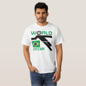 Brazil Wereld Voetbal T-Shirt (Voorkant volledig)