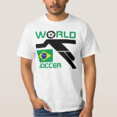 Brazil Wereld Voetbal T-Shirt (Voorkant)