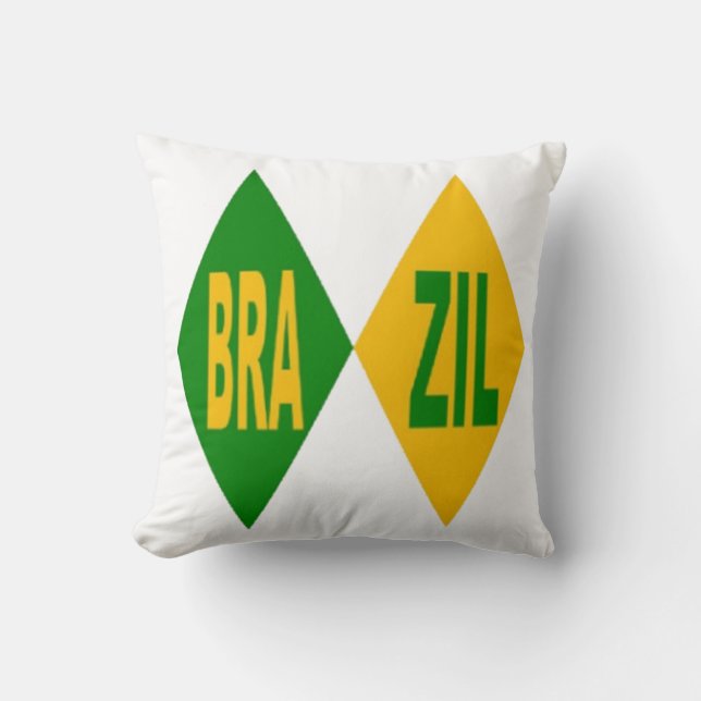 BRAZIL-witte decoratieve kussens (Voorkant)