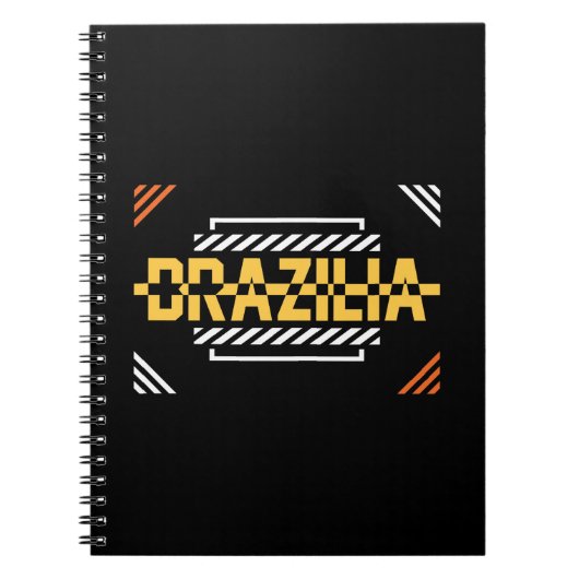 Brazilia Modern Typografie Ontwerp Notitieboek (Voorkant)