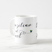 Braziliaan op de Mok van het hart in Brazilië (Voorkant links)