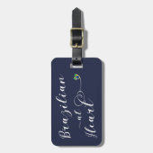 Braziliaan op de Sjabloon van het Bagagelabel Hear (Voorkant verticaal)