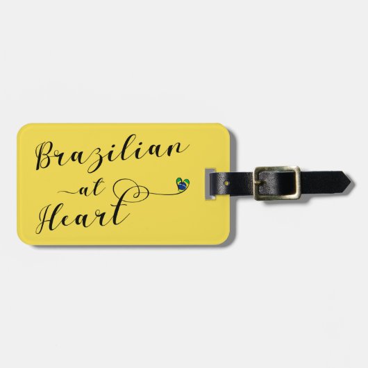 Braziliaan op de Sjabloon van het Bagagelabel Hear (Voorkant horizontaal)