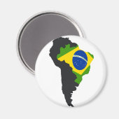 Braziliaans Amerika Magneet (Voorkant / Achterkant)