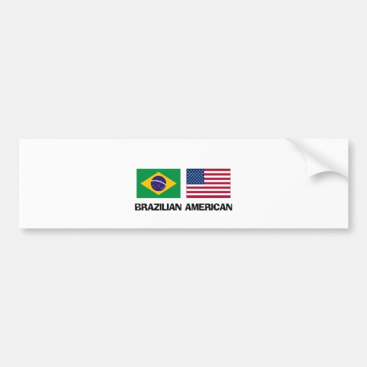 Braziliaans-Amerikaans Bumpersticker (Voorkant)