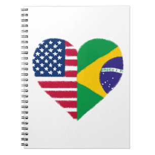Braziliaans-Amerikaans Liefdesnotitieboek Notitieboek