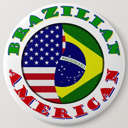braziliaans - amerikaans ronde button 6,0 cm (Voorkant)