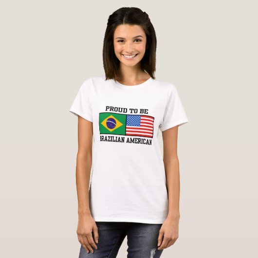 Braziliaans-Amerikaans T-shirt (Voorkant volledig)