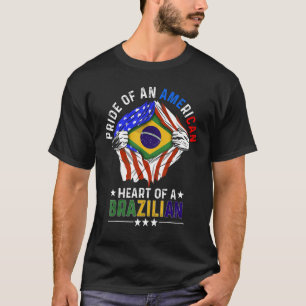Braziliaans Amerikaanse Amerika Trots Buitenland B T-shirt