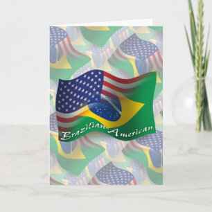 Braziliaans-Amerikaanse golfvlag Kaart