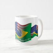 Braziliaans-Amerikaanse golfvlag Koffiemok (Voorkant rechts)
