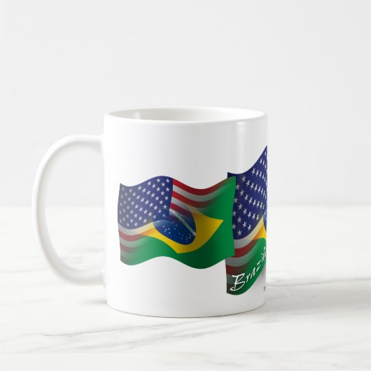 Braziliaans-Amerikaanse golfvlag Koffiemok (Links)