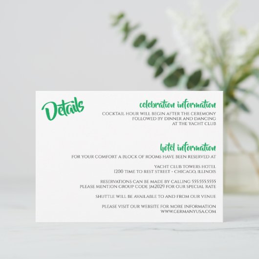 Braziliaans-Amerikaanse hartvlaggen Informatiekaartje (Staand voorkant)