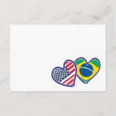 Braziliaans-Amerikaanse hartvlaggen Informatiekaartje (Achterkant)