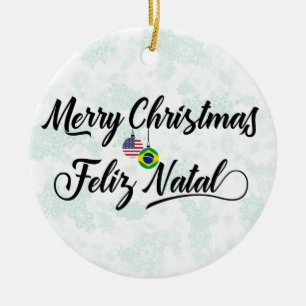 Braziliaans-Amerikaanse vakantieoord, Feliz Natal Keramisch Ornament