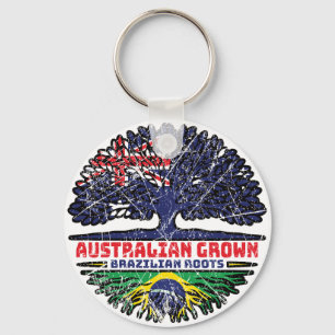 Braziliaans - Australische Australië - boomstammen Sleutelhanger