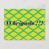 Braziliaans bedankt briefkaart (Voorkant)