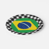 Braziliaans Bord, buffelpleister en Braziliaanse v Papieren Bordje (Gekanteld)