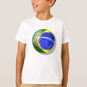 Braziliaans Brasil Samba football Braziliaanse vla T-shirt