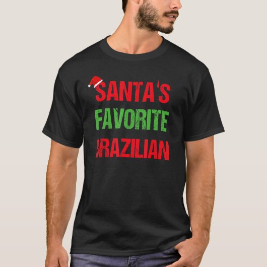 Braziliaans Braziliaans Pajama Kerstmis T-shirt (Voorkant)