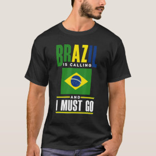 Braziliaans - Braziliaanse vlag roept Brazilië op T-shirt