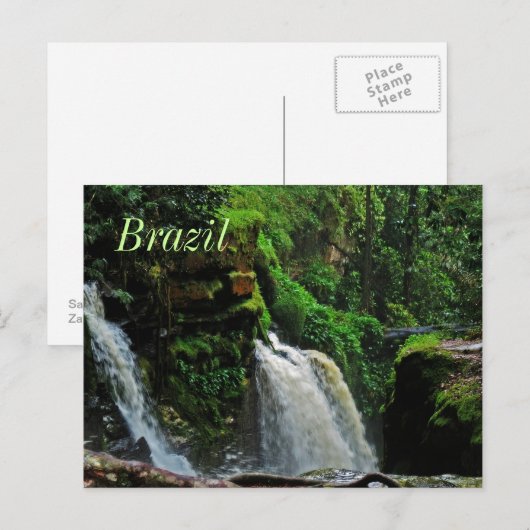 Braziliaans Briefkaart van de regenwouden (Voorkant / Achterkant)