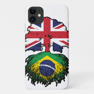 Braziliaans Brits - Brits - Bergoldvlag Case-Mate iPhone Case
