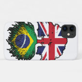 Braziliaans Brits - Brits - Bergoldvlag Case-Mate iPhone Case (Achterkant (horizontaal))