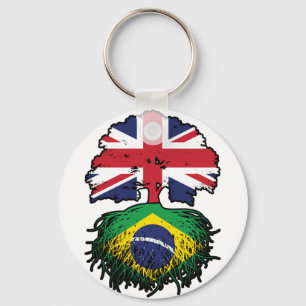 Braziliaans Brits - Brits - Bergoldvlag Sleutelhanger