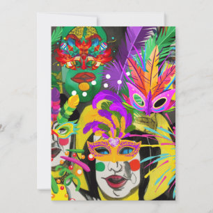 Braziliaans carnaval feestdagenkaart