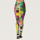 Braziliaans carnaval leggings (Achterkant)
