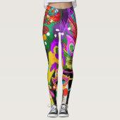 Braziliaans carnaval leggings (Voorkant)