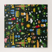 Braziliaans carnaval,  platte textuur. legpuzzel (Horizontaal)