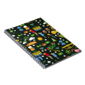 Braziliaans carnaval,  platte textuur. notitieboek (Rechterzijde)