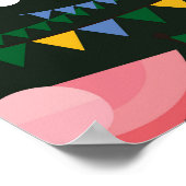 Braziliaans carnaval,  platte textuur. poster (Hoek)