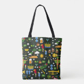Braziliaans carnaval,  platte textuur. tote bag (Achterkant)