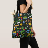 Braziliaans carnaval,  platte textuur. tote bag (Dichtbij)