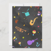 Braziliaans Carnaval Thema Uitnodiging Design (Achterkant)