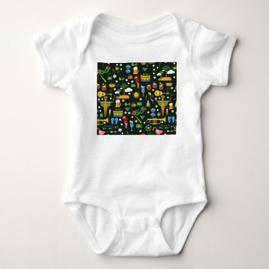 Braziliaans carnaval, vintage platte textuur. romper (Voorkant)