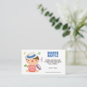 Braziliaans carnival Baby shower Diaper Raffle Informatiekaartje (Staand voorkant)