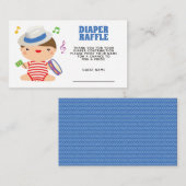 Braziliaans carnival Baby shower Diaper Raffle Informatiekaartje (Voorkant / Achterkant)