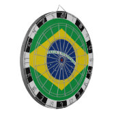 Braziliaans dartboard en Braziliaanse vlag/spelboa Dartbord (Voorkant Links)