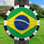 Braziliaans dartboard en Braziliaanse vlag/spelboa Dartbord<br><div class="desc">Dartboard: Braziliaanse en Braziliaanse vlagdonkere spelen,  familiepleetjes - hou van mijn land,  zomerspelen,  feestdag,  vaderdag,  verjaardagsfeest,  universiteitsstudenten/sportfans</div>